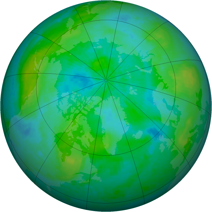 Arctic ozone map for 01 September 2001